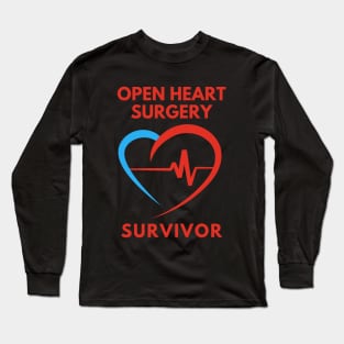 Open Heart Surgery Survivor Long Sleeve T-Shirt